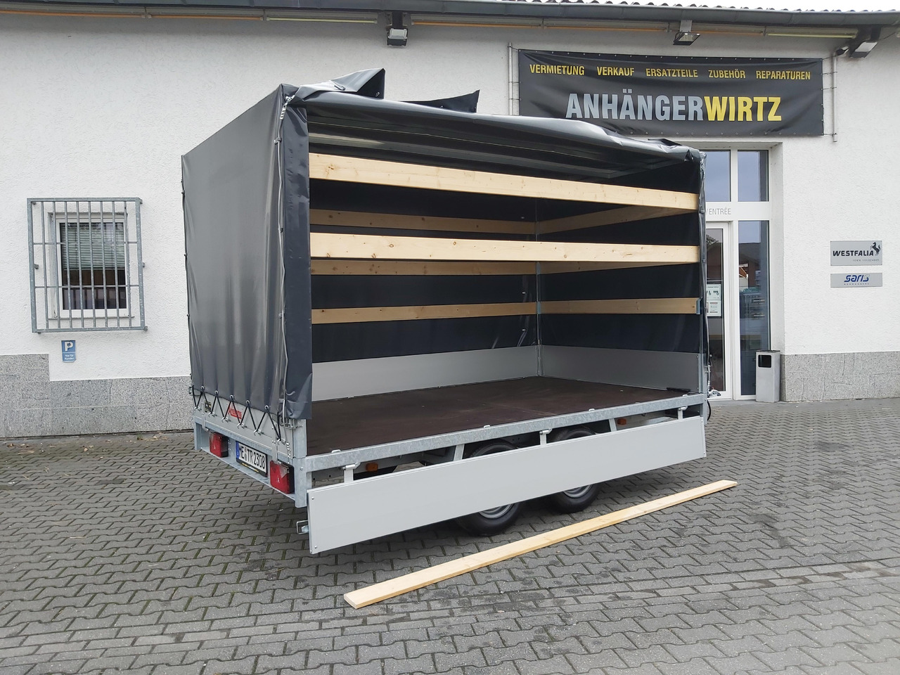 Anssems Hochlader PSX - S 2500 325x178x30cm 180cm Hochplane grau (L) 2500kg Aktion - Prikolica sa ceradom: slika 2 Anssems Hochlader PSX - S 2500 325x178x30cm 180cm Hochplane grau (L) 2500kg Aktion - Prikolica sa ceradom: slika 2