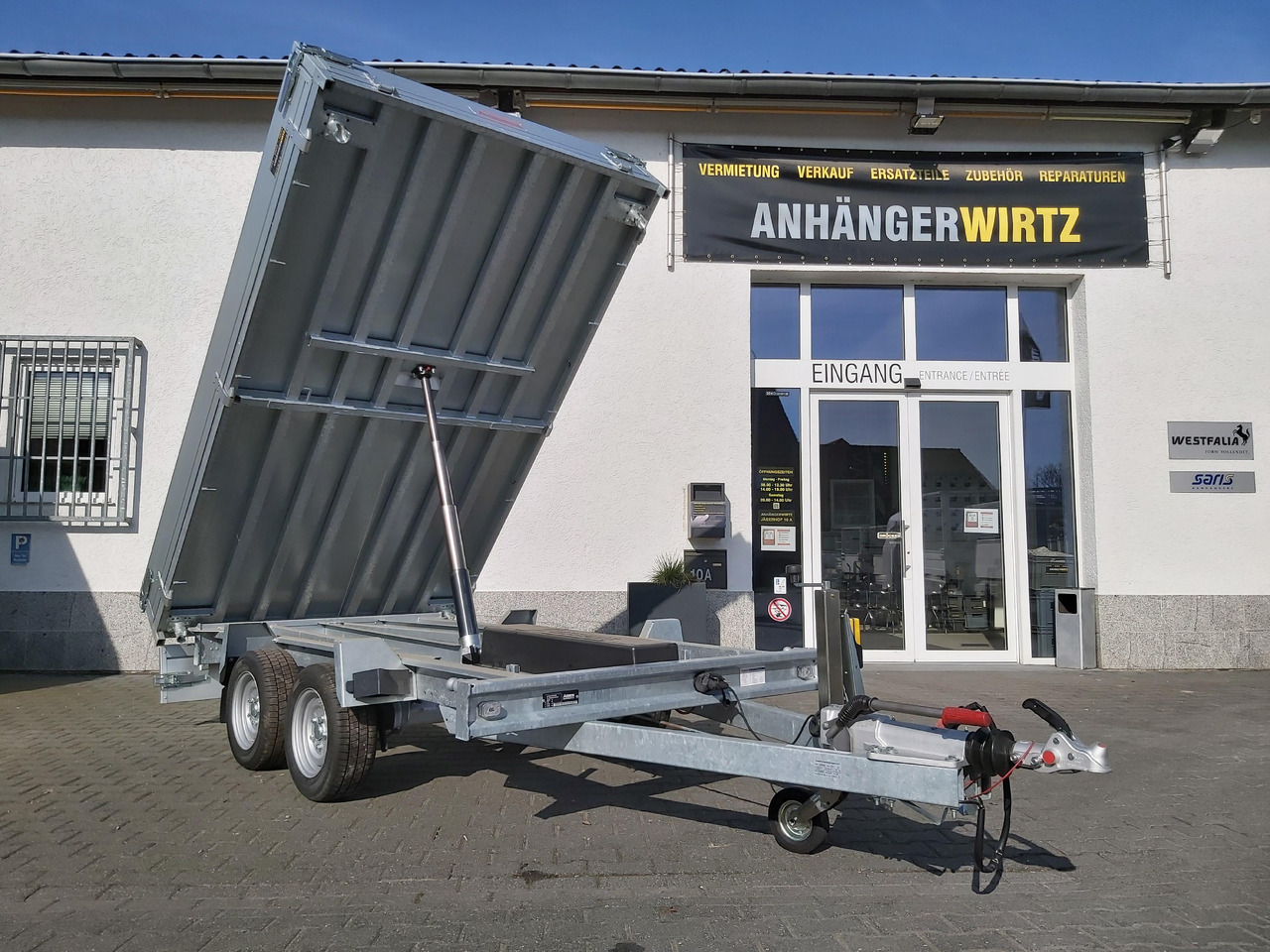 Anssems Kipper KSX 3500 Elektrisch 305x178x35cm Stahlboden niedrig Fahrgestell 3500kg - Prikolica istovarivača: slika 2 Anssems Kipper KSX 3500 Elektrisch 305x178x35cm Stahlboden niedrig Fahrgestell 3500kg - Prikolica istovarivača: slika 2