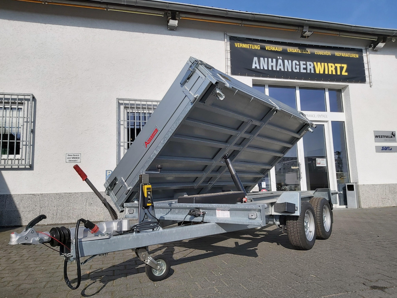 Anssems Kipper KSX 3500 Elektrisch 305x178x35cm Stahlboden niedrig Fahrgestell 3500kg - Prikolica istovarivača: slika 4 Anssems Kipper KSX 3500 Elektrisch 305x178x35cm Stahlboden niedrig Fahrgestell 3500kg - Prikolica istovarivača: slika 4