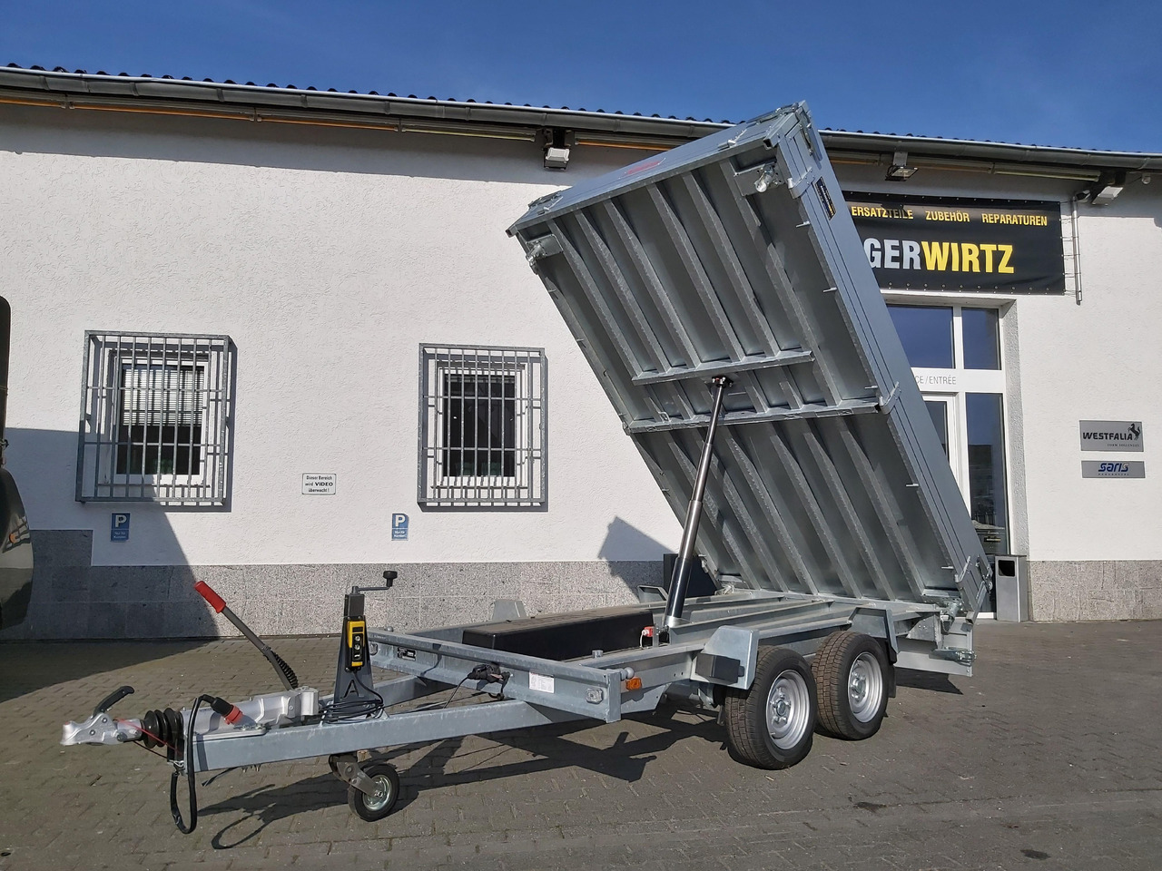 Anssems Kipper KSX 3500 Elektrisch 305x178x35cm Stahlboden niedrig Fahrgestell 3500kg - Prikolica istovarivača: slika 1 Anssems Kipper KSX 3500 Elektrisch 305x178x35cm Stahlboden niedrig Fahrgestell 3500kg - Prikolica istovarivača: slika 1