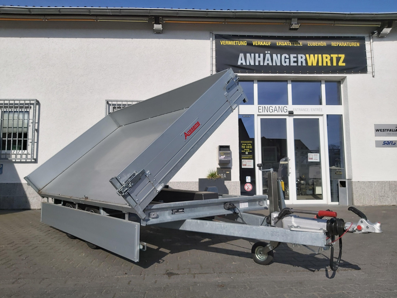 Anssems Kipper KSX 3500 Elektrisch 305x178x35cm Stahlboden niedrig Fahrgestell 3500kg - Prikolica istovarivača: slika 3 Anssems Kipper KSX 3500 Elektrisch 305x178x35cm Stahlboden niedrig Fahrgestell 3500kg - Prikolica istovarivača: slika 3