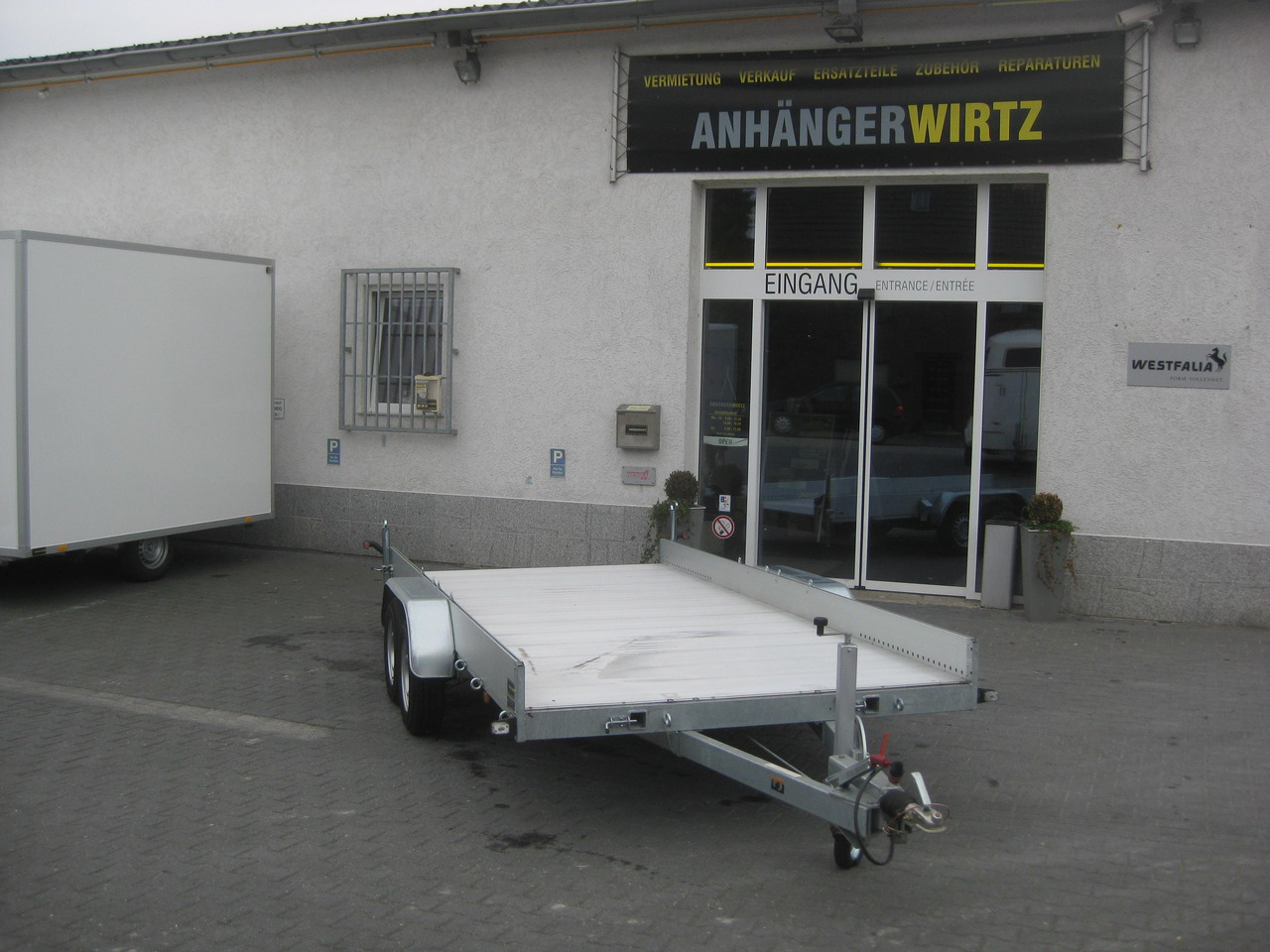 Anssems Transporter AMT 2500 440x190x18cm Aluboden Alurampen Seilwinde 2500kg Modell 22 - Plato prikolica: slika 1 Anssems Transporter AMT 2500 440x190x18cm Aluboden Alurampen Seilwinde 2500kg Modell 22 - Plato prikolica: slika 1