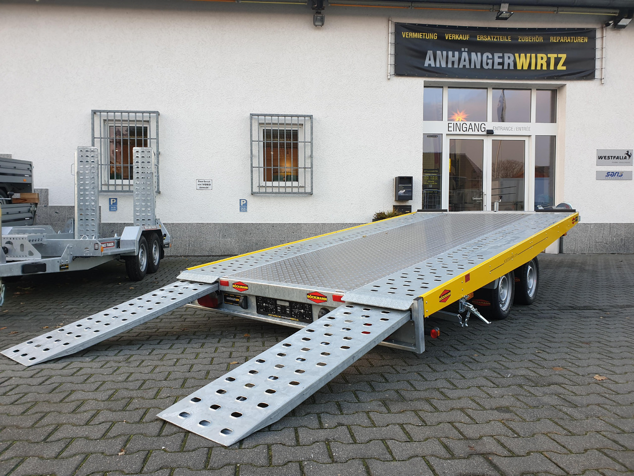 Böckmann AH 4320/35 430x208cm easyload ankipbar Aluboden 3500kg - Prikolica za prevoz automobila: slika 1 Böckmann AH 4320/35 430x208cm easyload ankipbar Aluboden 3500kg - Prikolica za prevoz automobila: slika 1