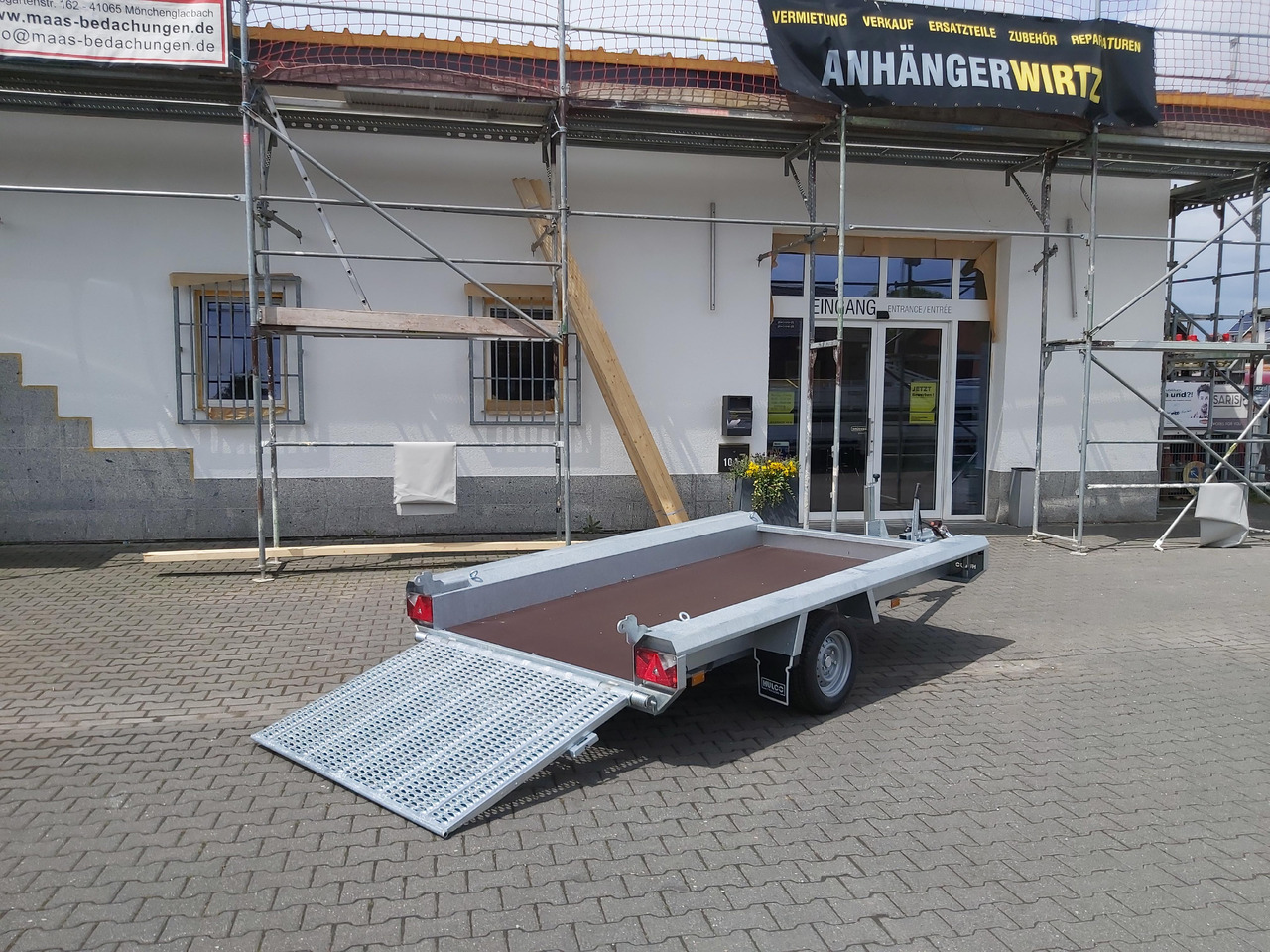 HULCO TERRAX Basic 294x150x27cm Heckrampe 100cm (M) 12" 1800kg - Prikolica za prevoz radnih mašina: slika 2 HULCO TERRAX Basic 294x150x27cm Heckrampe 100cm (M) 12" 1800kg - Prikolica za prevoz radnih mašina: slika 2