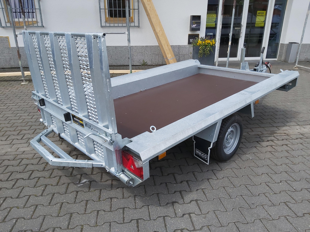 HULCO TERRAX Basic 294x150x27cm Heckrampe 100cm (M) 12" 1800kg - Prikolica za prevoz radnih mašina: slika 4 HULCO TERRAX Basic 294x150x27cm Heckrampe 100cm (M) 12" 1800kg - Prikolica za prevoz radnih mašina: slika 4