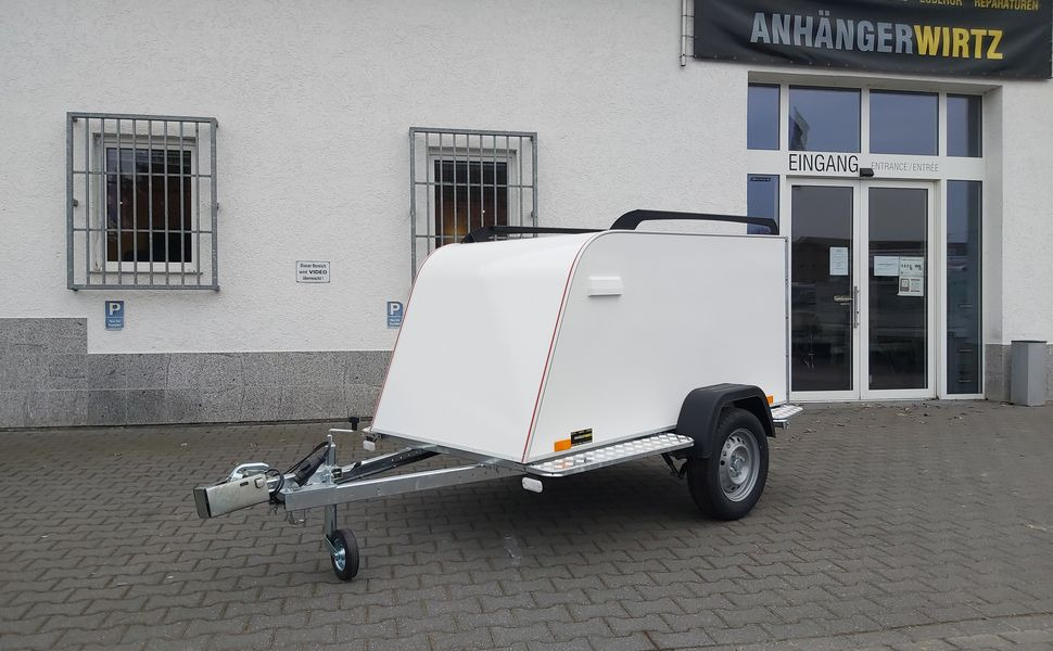 Kofferanhänger TF3 S Mini 205x110x90cm Reling (XS) 750kg 100km/H - Prikolica sa zatvorenim sandukom: slika 1 Kofferanhänger TF3 S Mini 205x110x90cm Reling (XS) 750kg 100km/H - Prikolica sa zatvorenim sandukom: slika 1