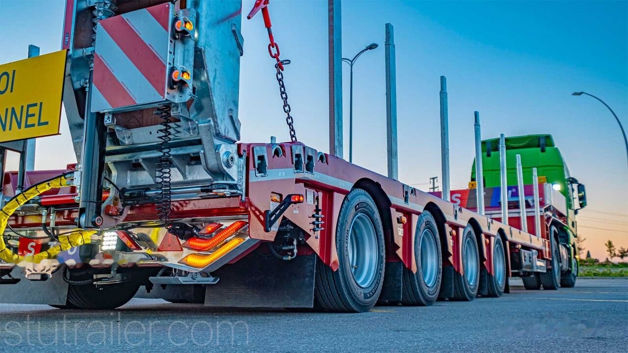 STU 4 Axle Extendable Lowbed Trailer - Niska poluprikolica za prevoz: slika 3 STU 4 Axle Extendable Lowbed Trailer - Niska poluprikolica za prevoz: slika 3