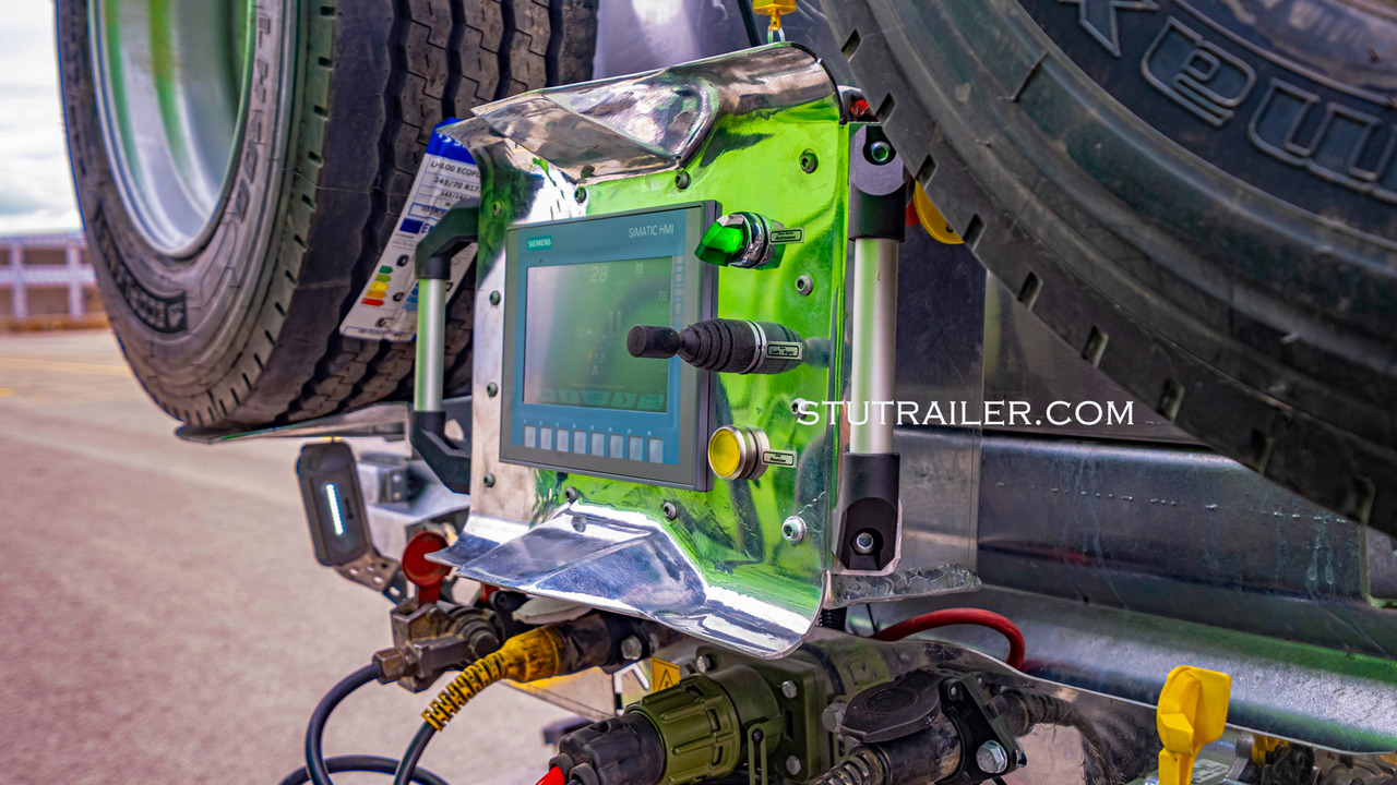 Novu Niska poluprikolica za prevoz STU 5 Axle Hydraulic Steering Extendable Low Laoder: slika 6