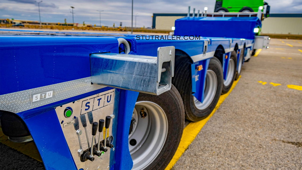Novu Niska poluprikolica za prevoz STU 5 Axle Hydraulic Steering Extendable Low Laoder: slika 9