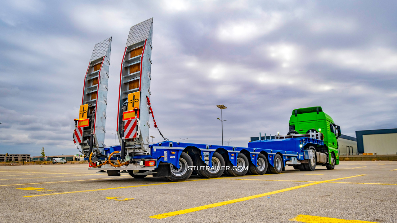 Novu Niska poluprikolica za prevoz STU 5 Axle Hydraulic Steering Extendable Low Laoder: slika 15