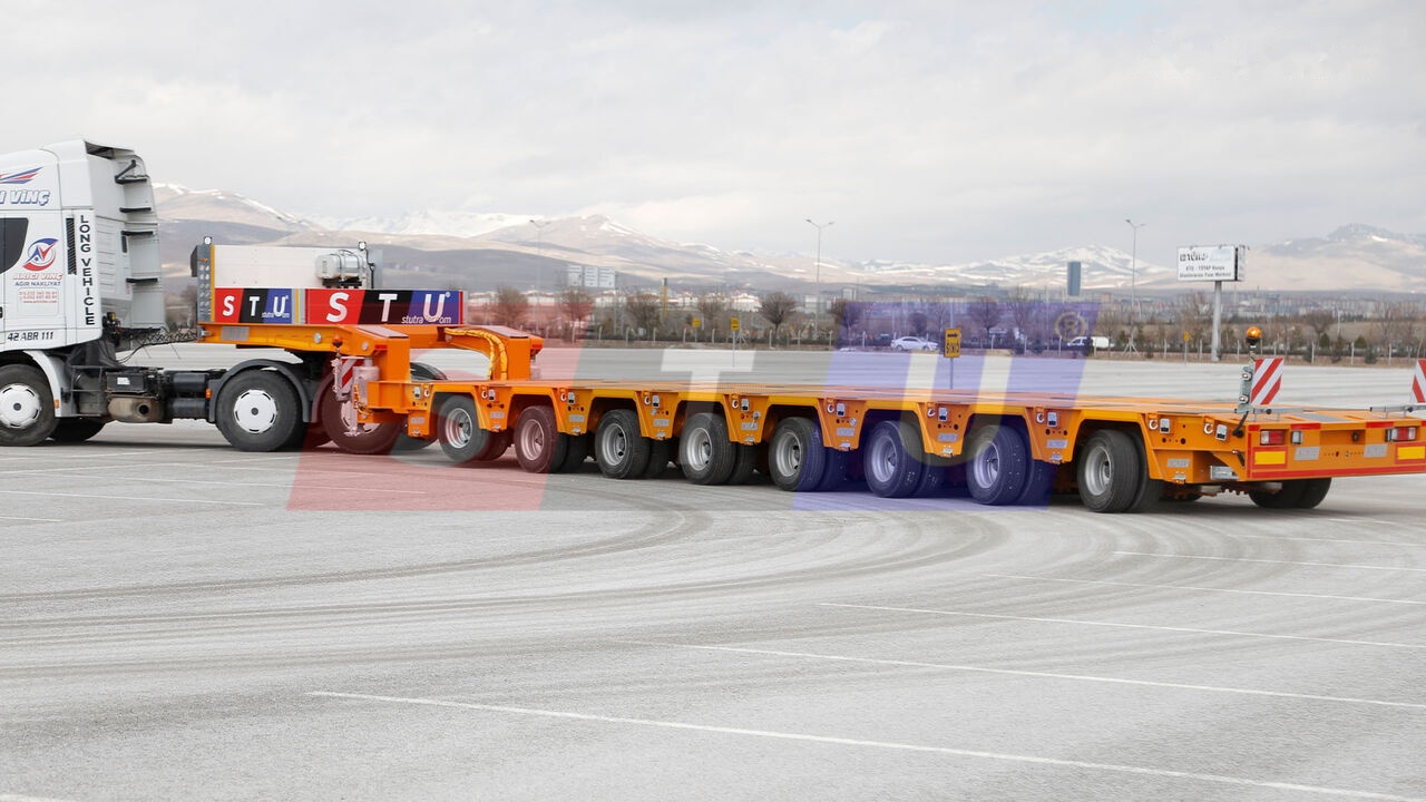 STU 8 AXLE LOWBED- HYDRAULIC STEERING AXLES / 8 ESSİEUX SURBAISSES-E - Niska poluprikolica za prevoz: slika 1 STU 8 AXLE LOWBED- HYDRAULIC STEERING AXLES / 8 ESSİEUX SURBAISSES-E - Niska poluprikolica za prevoz: slika 1
