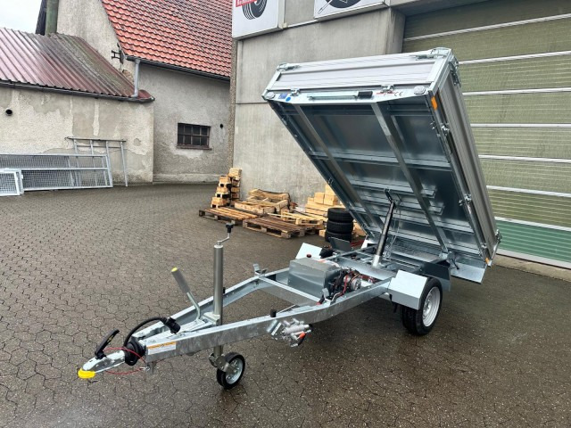 Humbaur HUK 182715 Heckkipper 1,8 t. E-Pumpe, 2680 x 1500 x 300mm - Prikolica istovarivača: slika 1 Humbaur HUK 182715 Heckkipper 1,8 t. E-Pumpe, 2680 x 1500 x 300mm - Prikolica istovarivača: slika 1