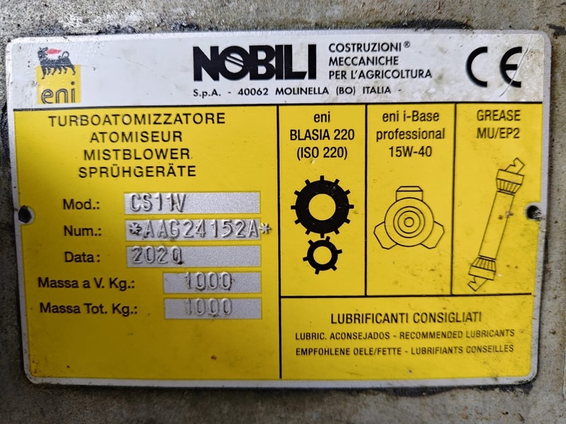 Nobili Ventis 502-1001 T OTF - Vučena prskalica: slika 4 Nobili Ventis 502-1001 T OTF - Vučena prskalica: slika 4