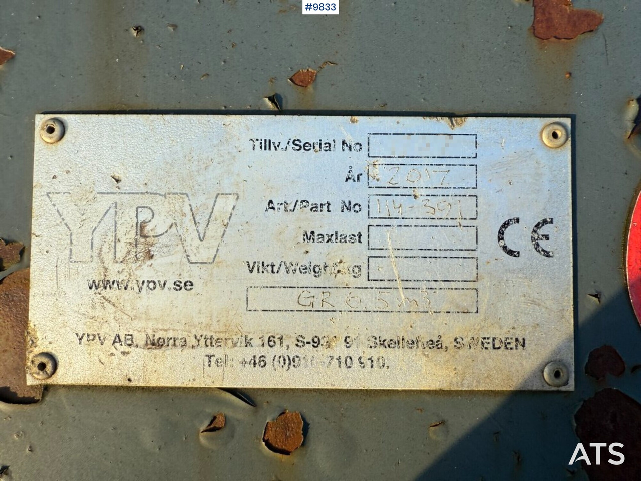 Bucket YPV GR 6.5m3 Large large BM - Utovarna kašika: slika 5 Bucket YPV GR 6.5m3 Large large BM - Utovarna kašika: slika 5