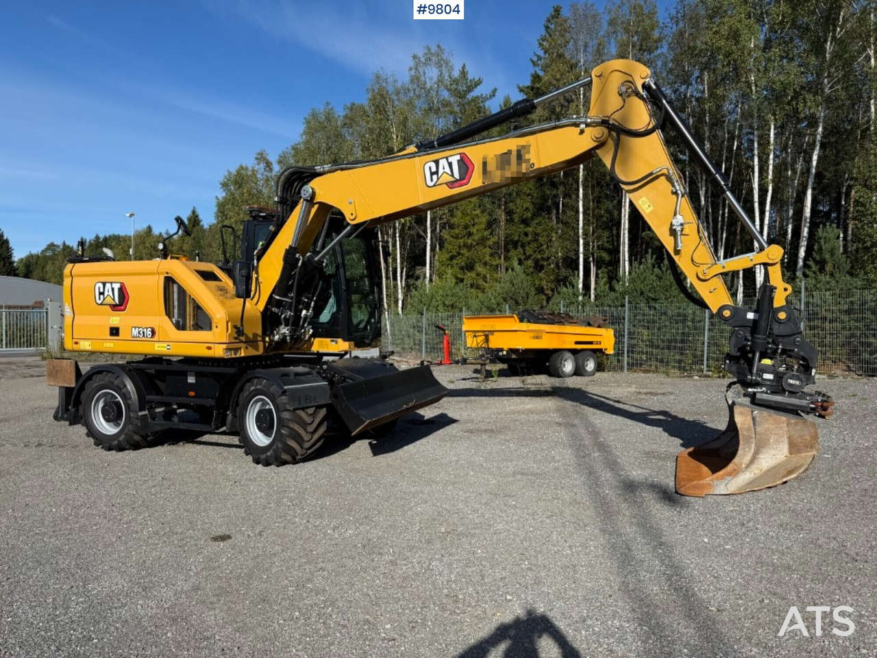 CAT M316 wheel excavator with tiltrotator, 3D excavation system, and grader bucket - Bager točkaš: slika 1 CAT M316 wheel excavator with tiltrotator, 3D excavation system, and grader bucket - Bager točkaš: slika 1
