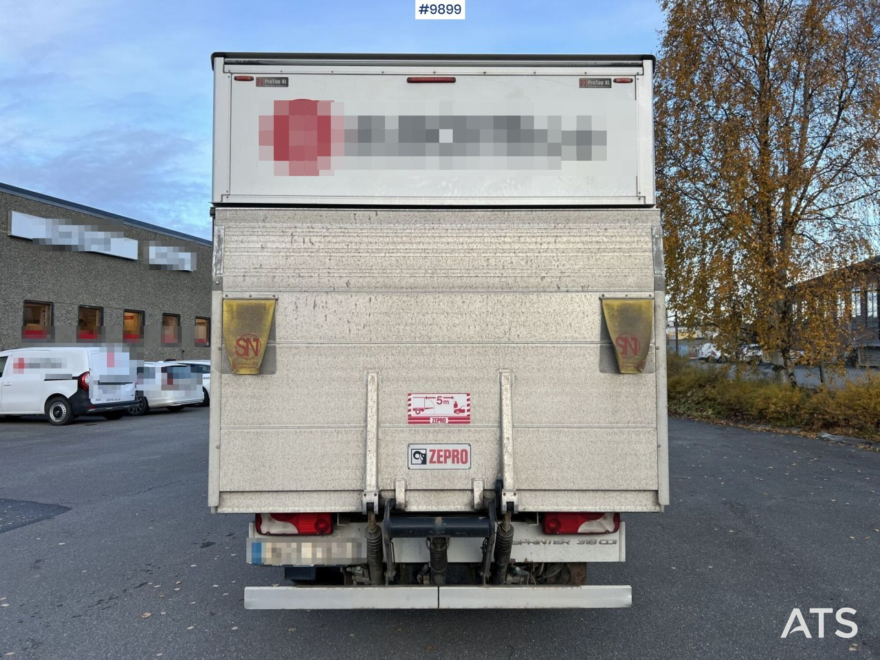 Dostavno vozilo sa zatvorenim sandukom Mercedes Benz Sprinter Skåpbil med bakgavellyft: slika 9 Dostavno vozilo sa zatvorenim sandukom Mercedes Benz Sprinter Skåpbil med bakgavellyft: slika 9