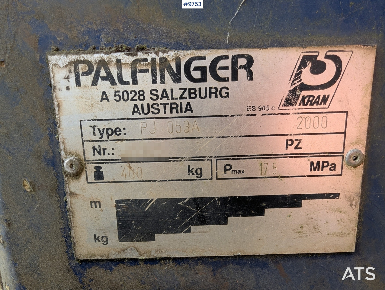 Palfinger Jib with 2 hydraulic extensions - Kran za kamion: slika 5 Palfinger Jib with 2 hydraulic extensions - Kran za kamion: slika 5