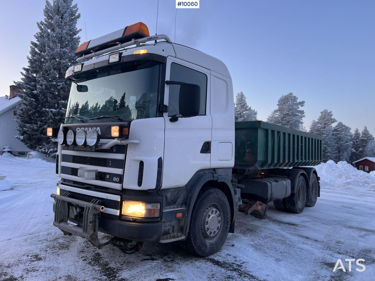 SCANIA R164 Tipper truck with plow equipment (VIDEO) - Istovarivač: slika 1 SCANIA R164 Tipper truck with plow equipment (VIDEO) - Istovarivač: slika 1