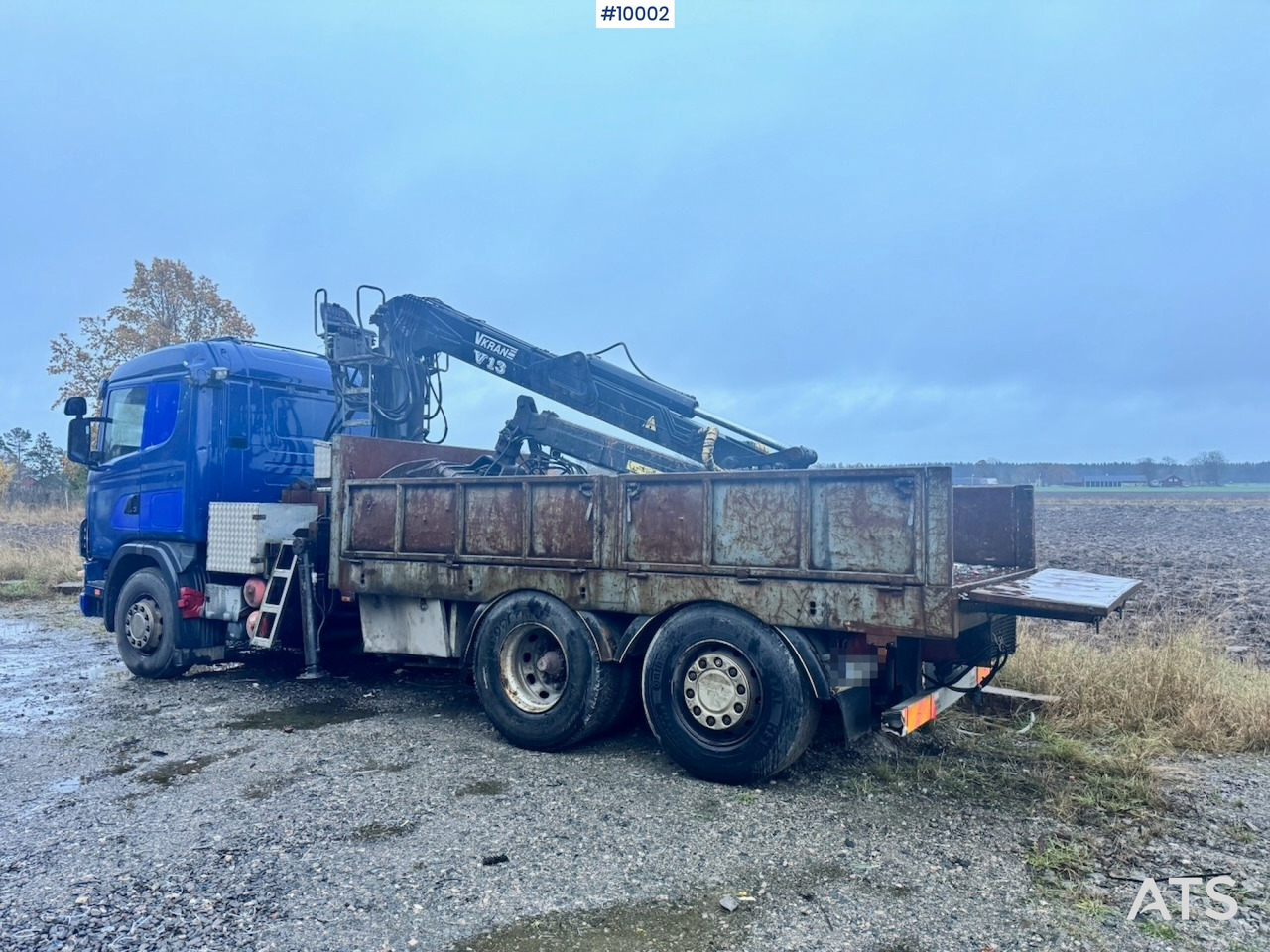 Scania R124 6x2 Flatbed truck with timber crane - Kamion sa tovarnim sandukom, Kamion sa dizalicom: slika 3 Scania R124 6x2 Flatbed truck with timber crane - Kamion sa tovarnim sandukom, Kamion sa dizalicom: slika 3