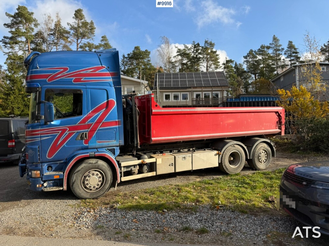 Scania R164 580 6X2 truck with flatbed - Kamion sa tovarnim sandukom: slika 3 Scania R164 580 6X2 truck with flatbed - Kamion sa tovarnim sandukom: slika 3