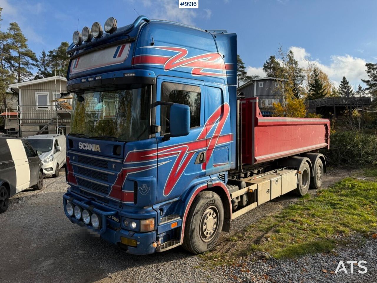 Scania R164 580 6X2 truck with flatbed - Kamion sa tovarnim sandukom: slika 1 Scania R164 580 6X2 truck with flatbed - Kamion sa tovarnim sandukom: slika 1