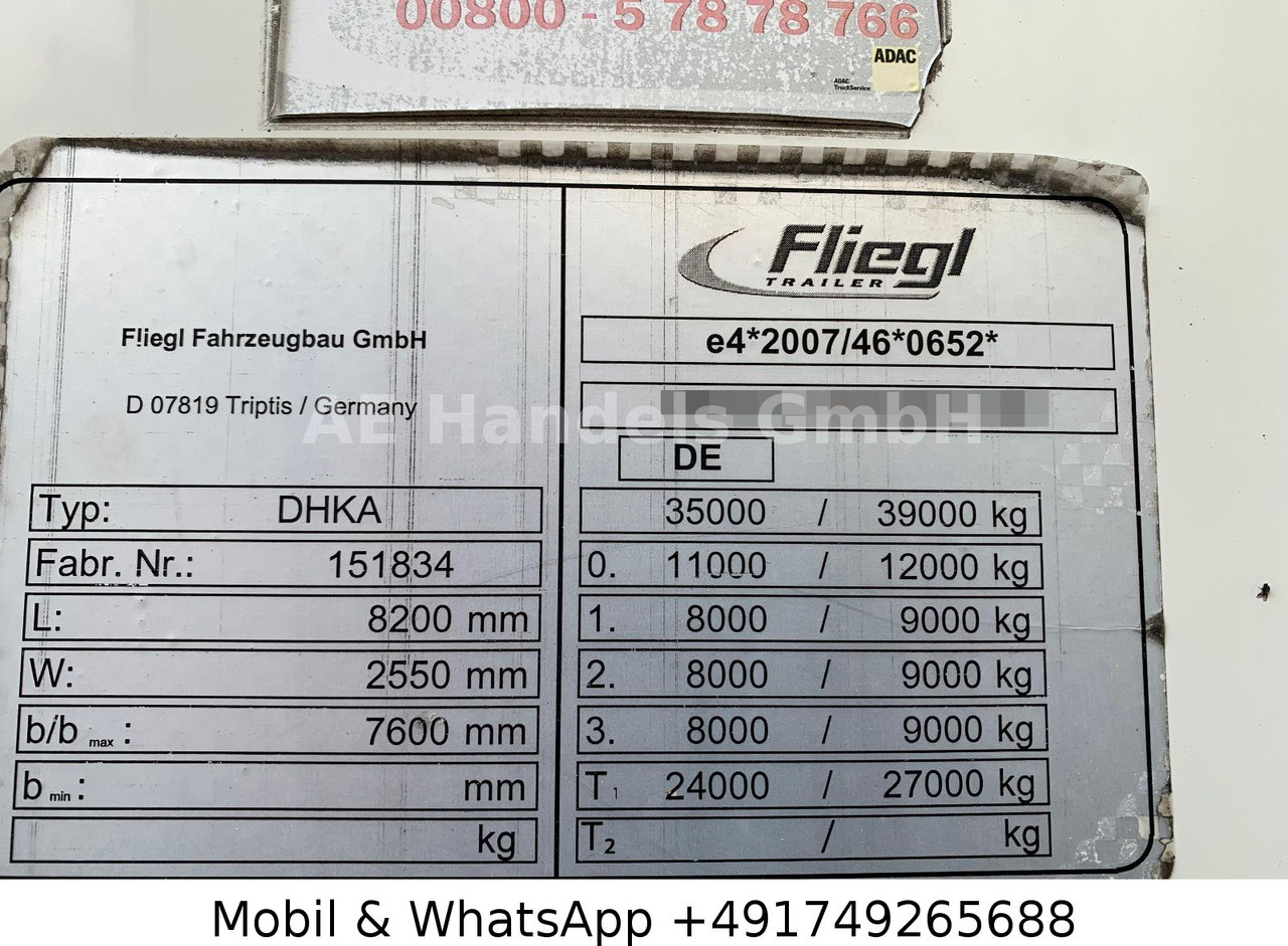 Lizing  Fliegl DHKA Aluminium Kasten*24m³/Liftachse/Alcoa/Wabco Fliegl DHKA Aluminium Kasten*24m³/Liftachse/Alcoa/Wabco: slika 15