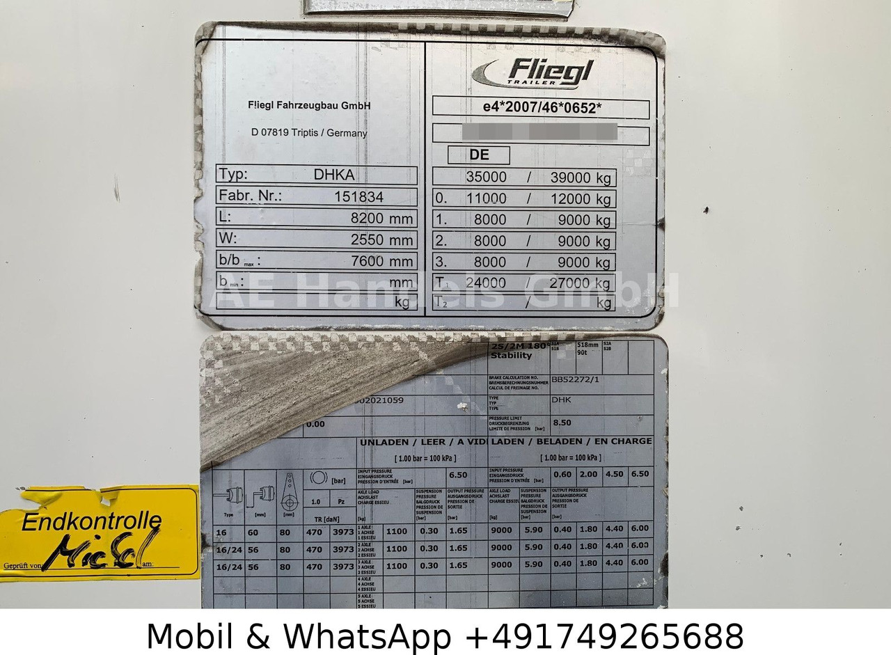 Lizing  Fliegl DHKA Aluminium Kasten*24m³/Liftachse/Alcoa/Wabco Fliegl DHKA Aluminium Kasten*24m³/Liftachse/Alcoa/Wabco: slika 14