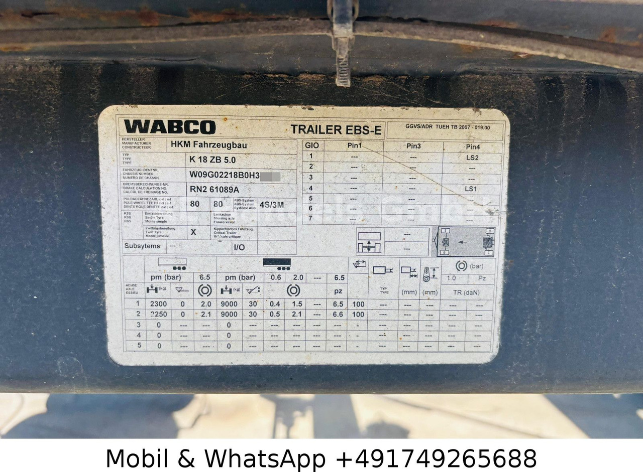 Lizing  HKM K18 ZB 5,0 Combo Absetz-Abroll Drehschemel HKM K18 ZB 5,0 Combo Absetz-Abroll Drehschemel: slika 11