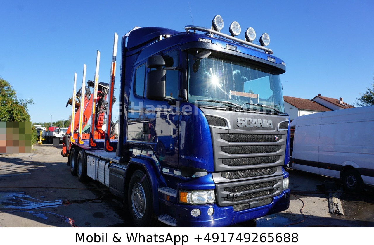 Scania R580 V8 LL 6x4 Palfinger-M120Z79 *Retarder/ACC - Šticar, Kamion sa dizalicom: slika 1 Scania R580 V8 LL 6x4 Palfinger-M120Z79 *Retarder/ACC - Šticar, Kamion sa dizalicom: slika 1