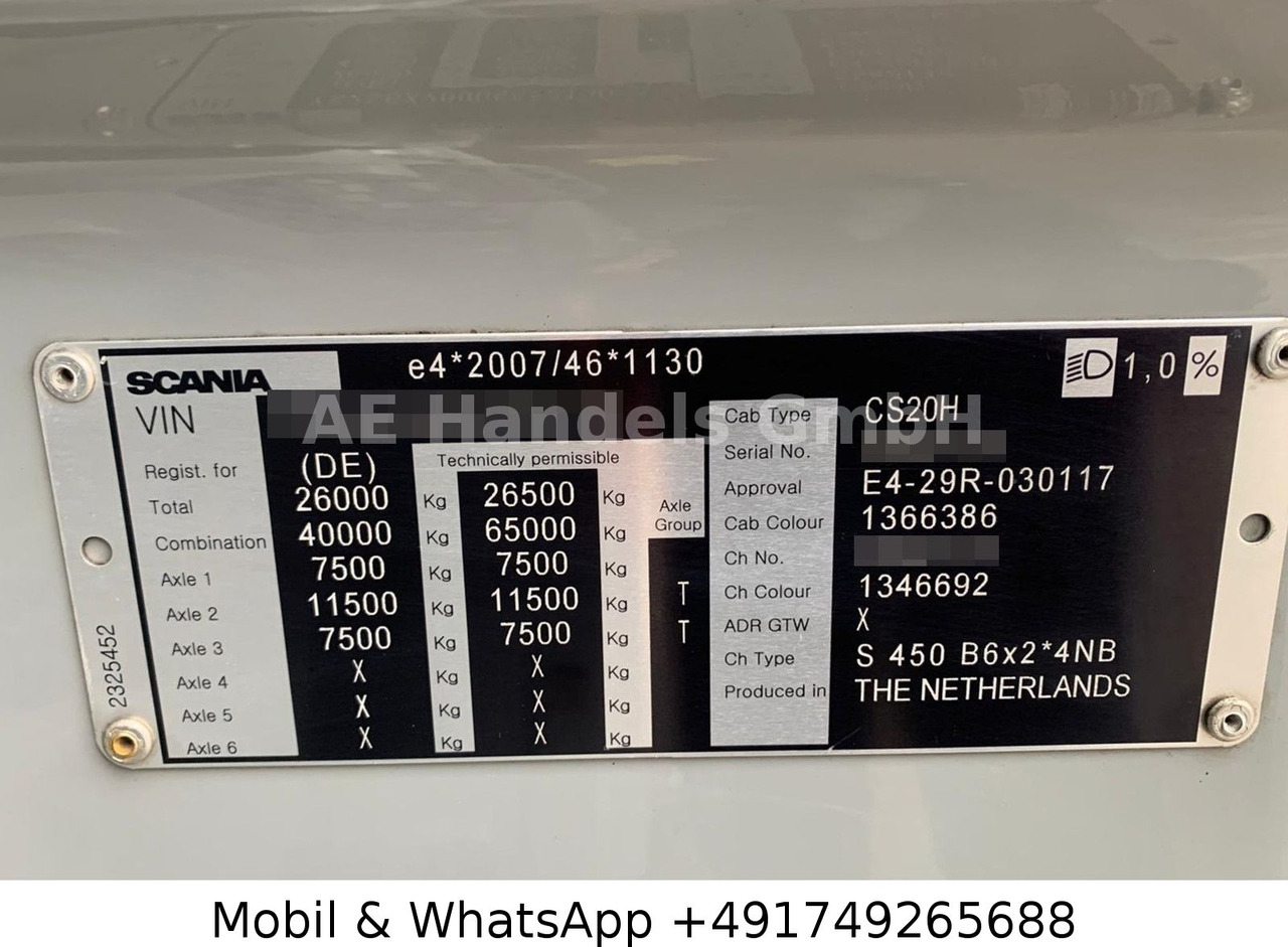 Lizing  Scania S450 HighLine BDF *Retarder/Lenk+Lift/Multi/LBW Scania S450 HighLine BDF *Retarder/Lenk+Lift/Multi/LBW: slika 14