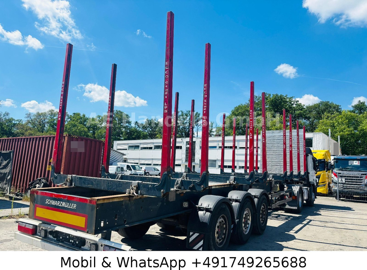 Schwarzmüller S1 Y-Serie Lang-Holz *8x Rungen/Liftachse/Alcoa - Poluprikolica šticarka: slika 2 Schwarzmüller S1 Y-Serie Lang-Holz *8x Rungen/Liftachse/Alcoa - Poluprikolica šticarka: slika 2