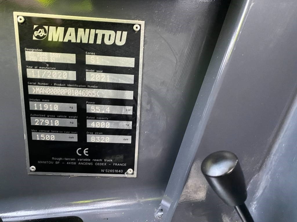 Teleskopski upravljač Manitou MT1840easy 75D ST5S1 Model 2021 endommagé: slika 8 Teleskopski upravljač Manitou MT1840easy 75D ST5S1 Model 2021 endommagé: slika 8