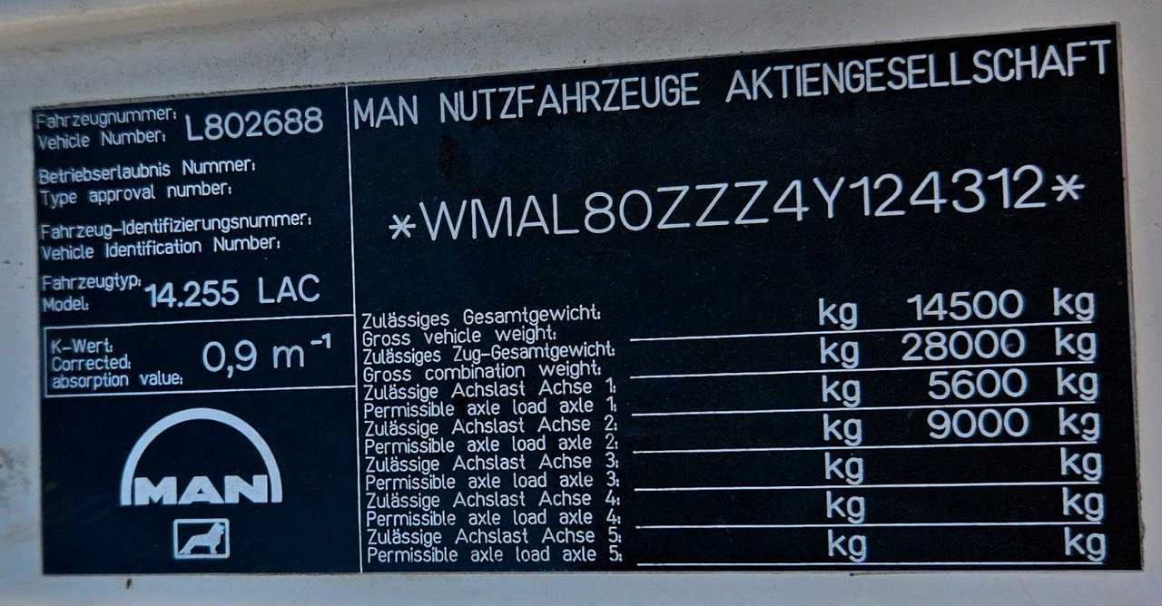 Istovarivač, Kamion sa dizalicom MAN LE 14.250 4x4 HIAB 077BS-2 Kran Greifer: slika 24