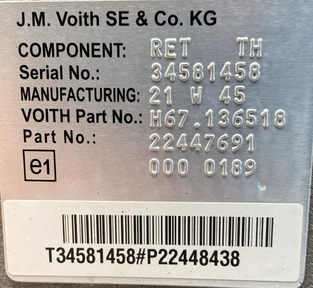 Cambio Volvo 500 D13K-6 - Menjač: slika 4 Cambio Volvo 500 D13K-6 - Menjač: slika 4