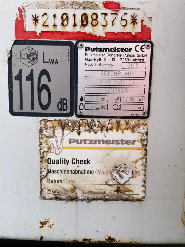 PUTZMEISTER 1407 - Stacionarna pumpa za beton: slika 2 PUTZMEISTER 1407 - Stacionarna pumpa za beton: slika 2