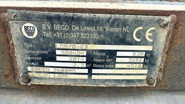 Volvo Graaf bak L60 L70 L90 L110 - Utovarna kašika: slika 3 Volvo Graaf bak L60 L70 L90 L110 - Utovarna kašika: slika 3