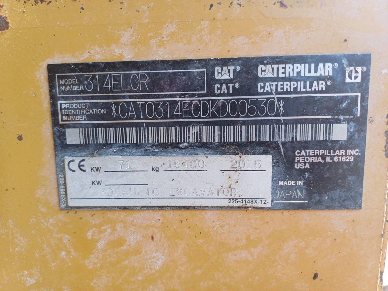 Bager guseničar CAT 314ELCR: slika 6