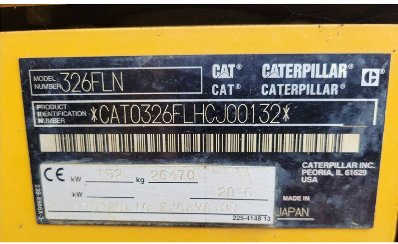 Bager guseničar CAT 326FLN: slika 6