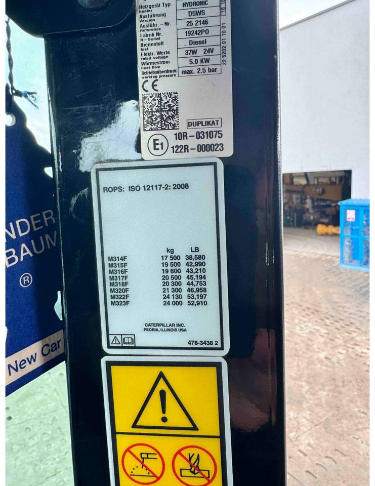 Bager točkaš CAT M314F: slika 23