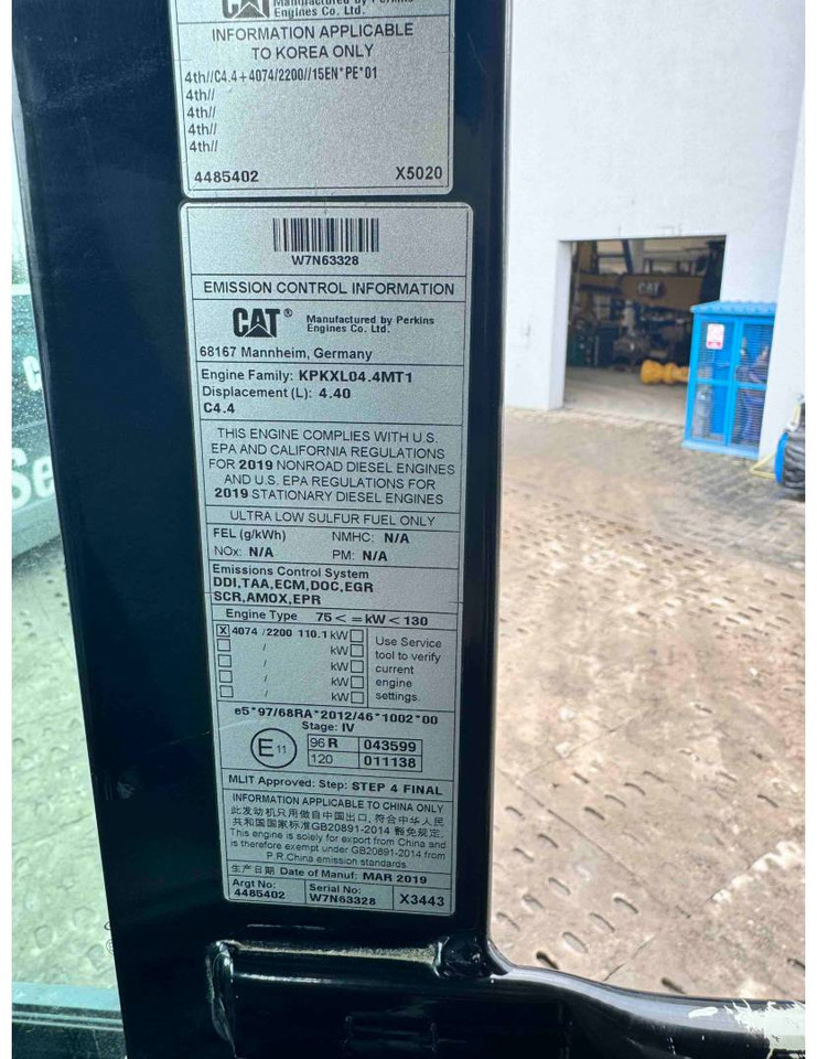 Bager točkaš CAT M314F: slika 8