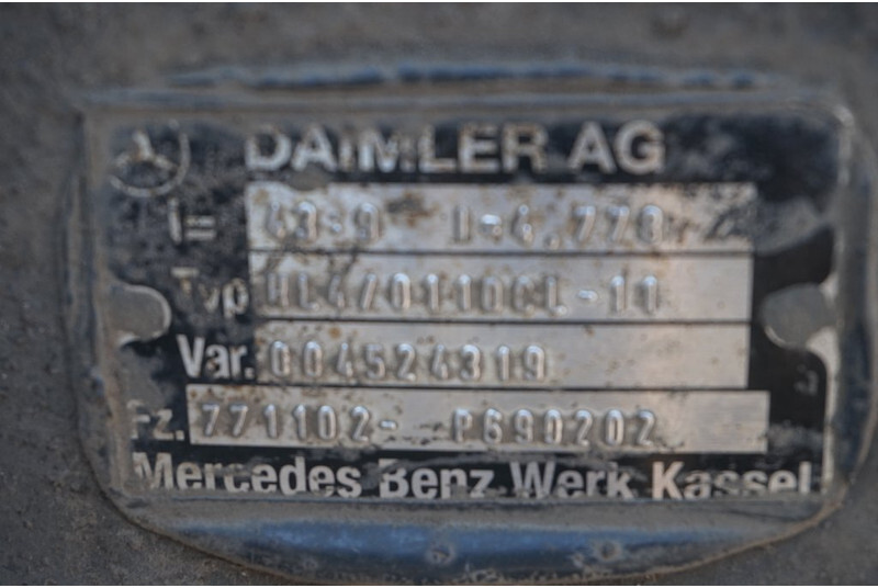 Mercedes-Benz HL4/011DCLS-11 43/9 - Zadnja osovina za Kamion: slika 3 Mercedes-Benz HL4/011DCLS-11 43/9 - Zadnja osovina za Kamion: slika 3