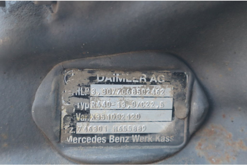 Mercedes-Benz R440-13A/C22.5 43/13 - Zadnja osovina za Kamion: slika 4 Mercedes-Benz R440-13A/C22.5 43/13 - Zadnja osovina za Kamion: slika 4