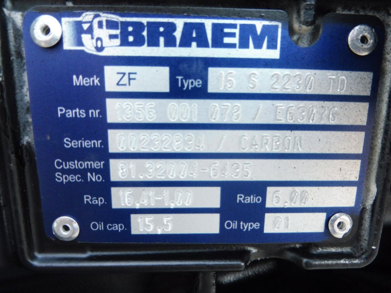 ZF 16S2230TD RM - Menjač za Kamion: slika 5 ZF 16S2230TD RM - Menjač za Kamion: slika 5