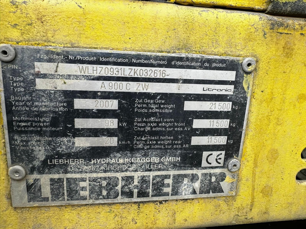 Liebherr A900C ZW Litronic PFS 2, Rail+Road, Gleisbagger - Bager točkaš: slika 3 Liebherr A900C ZW Litronic PFS 2, Rail+Road, Gleisbagger - Bager točkaš: slika 3