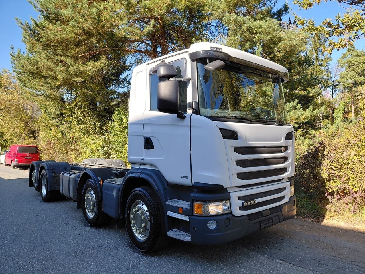 Scania G490 8x2, ADR, Retarder, Opticruise, Fahrgestell - Kamion sa golom šasijom i zatvorenom kabinom: slika 1 Scania G490 8x2, ADR, Retarder, Opticruise, Fahrgestell - Kamion sa golom šasijom i zatvorenom kabinom: slika 1