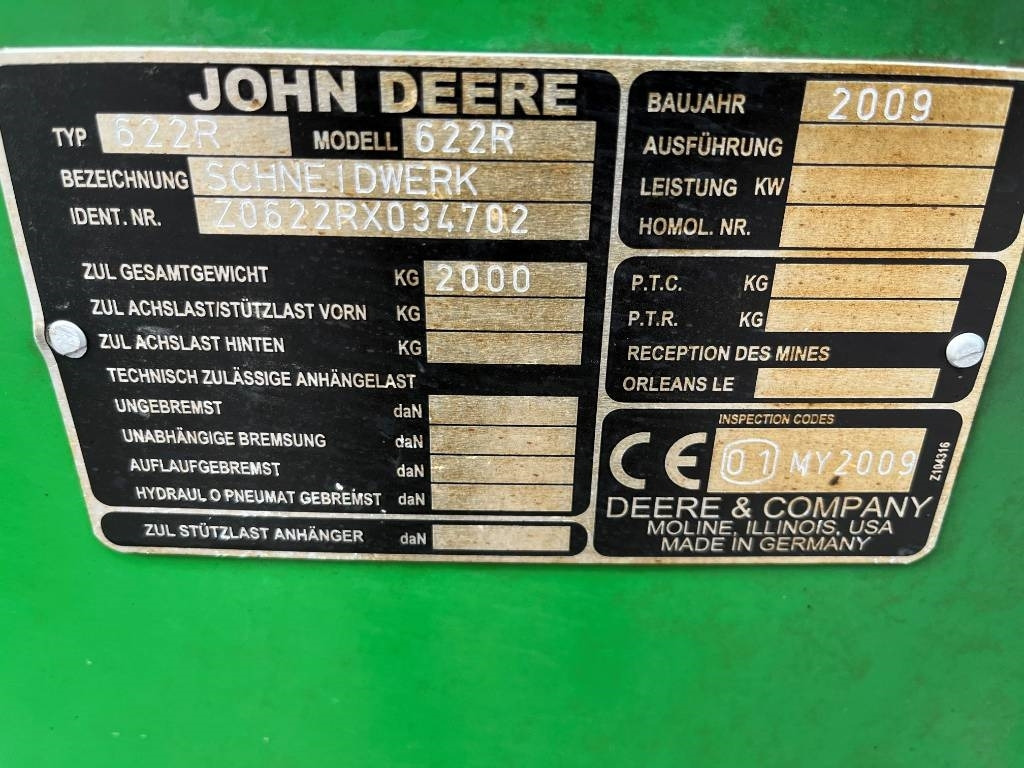 John Deere 622R Skärbord / Header 20 fot till JD T550 i - Dodatak za kombajn: slika 4 John Deere 622R Skärbord / Header 20 fot till JD T550 i - Dodatak za kombajn: slika 4