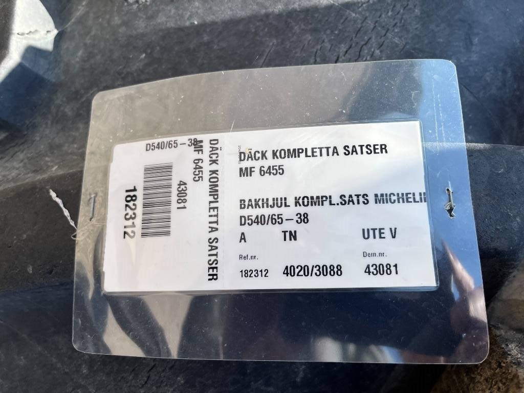Michelin 540/65R38 till Massey Ferguson 6255 - Guma za Poljoprivredna mašina: slika 2 Michelin 540/65R38 till Massey Ferguson 6255 - Guma za Poljoprivredna mašina: slika 2
