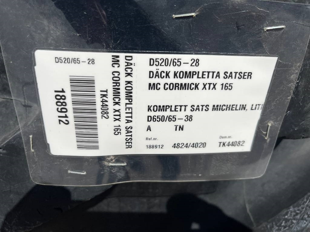 Michelin 650/65R38 520/65R28 till Case , MC Cormick  - Guma za Poljoprivredna mašina: slika 2 Michelin 650/65R38 520/65R28 till Case , MC Cormick  - Guma za Poljoprivredna mašina: slika 2