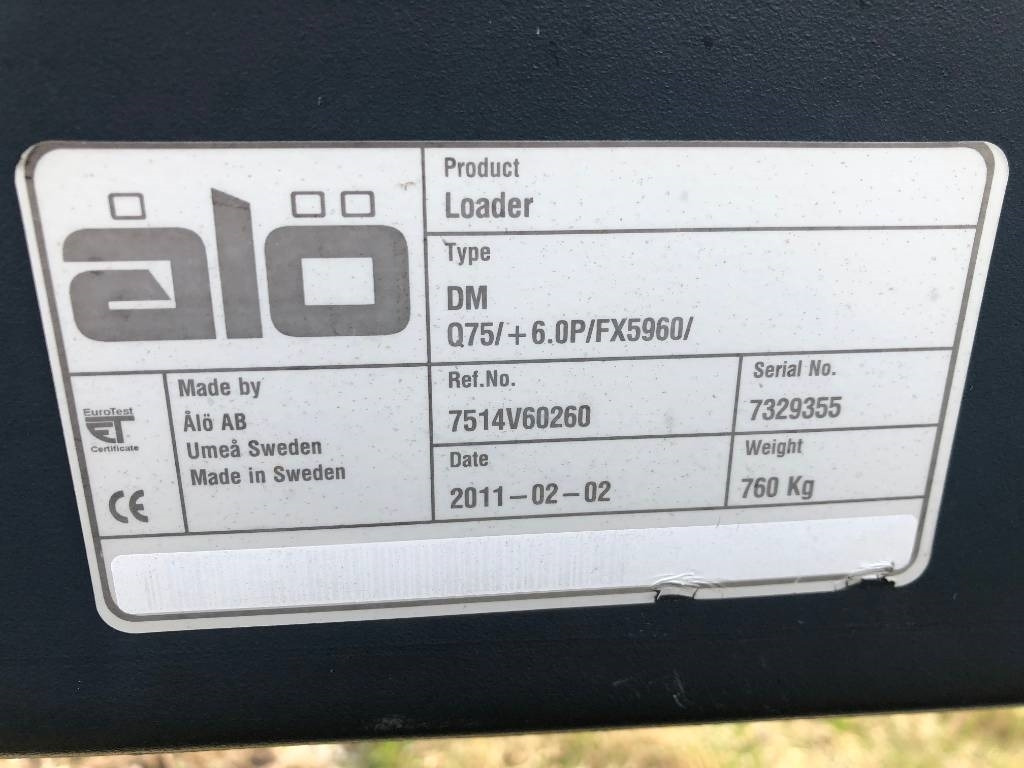 Reservdelar / Parts till Ålö / Trima Q75 Quicke - Prednji utovarivač za traktor: slika 3 Reservdelar / Parts till Ålö / Trima Q75 Quicke - Prednji utovarivač za traktor: slika 3