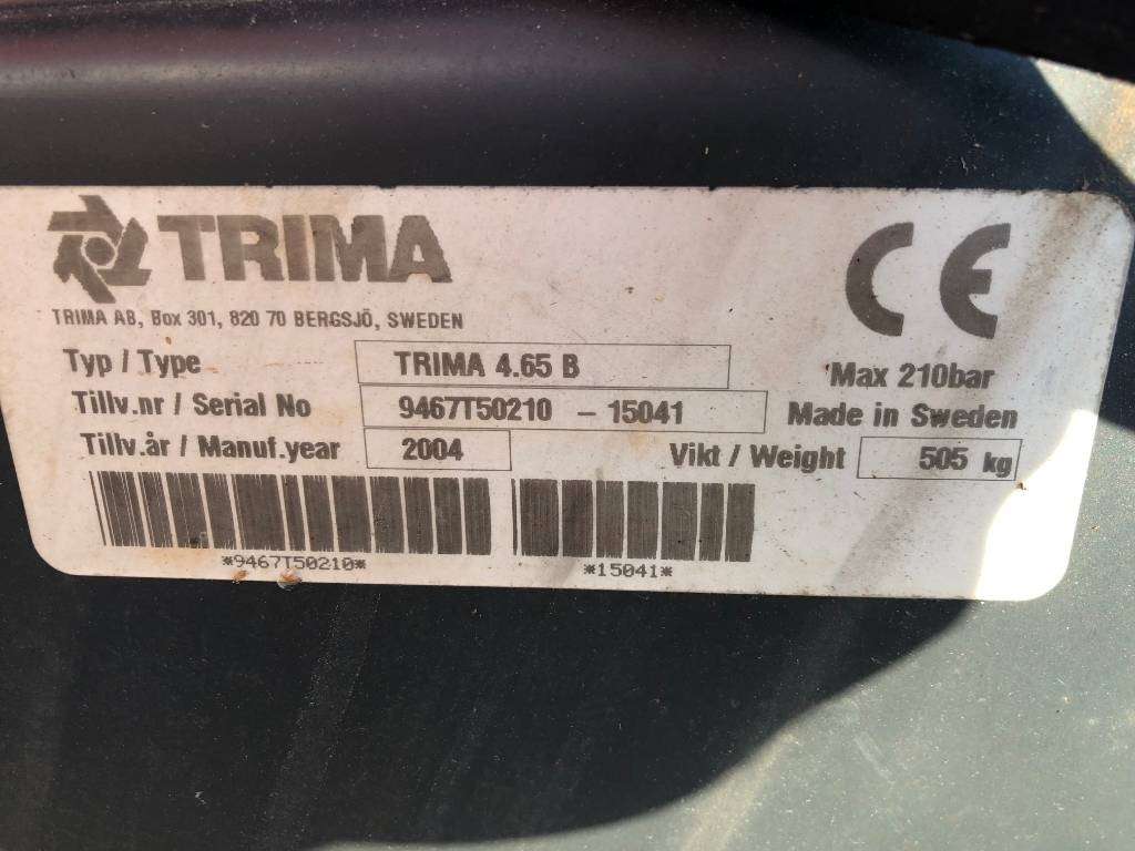 Reservdelar till Trima 465 B lastare - Prednji utovarivač za traktor: slika 2 Reservdelar till Trima 465 B lastare - Prednji utovarivač za traktor: slika 2